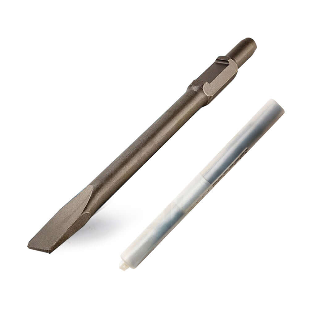 Baumr-AG 35mm flat chisel and drill bit for jackhammer, perfect for affordable DIY and contractor use.