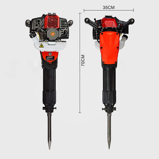 Baumr-AG 3.5HP Petrol Jack Hammer, durable concrete and rock drill for DIY projects, commercial quality yet affordable.