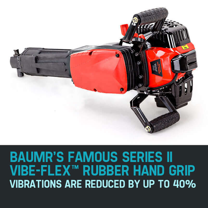 Baumr-AG Series II Vibe-Flex jackhammer with reduced vibrations for DIY projects, offering quality performance and affordability.