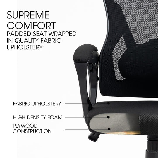 DSZ Product, feed-cond-new, feed-sl-DSZ Freight Payable, newFortia Ergonomic Office Desk Chair, Height Adjustable Lumbar Support, Mesh Fabric, Headrest, Black - Premium Furniture > Office > Office & Desk Chairs from Fortia ! Shop Online Buy Now at S & D's Value Store Family Business Best Customer ServiceDSZ Product, feed-cond-new, feed-sl-DSZ Freight Payable, new