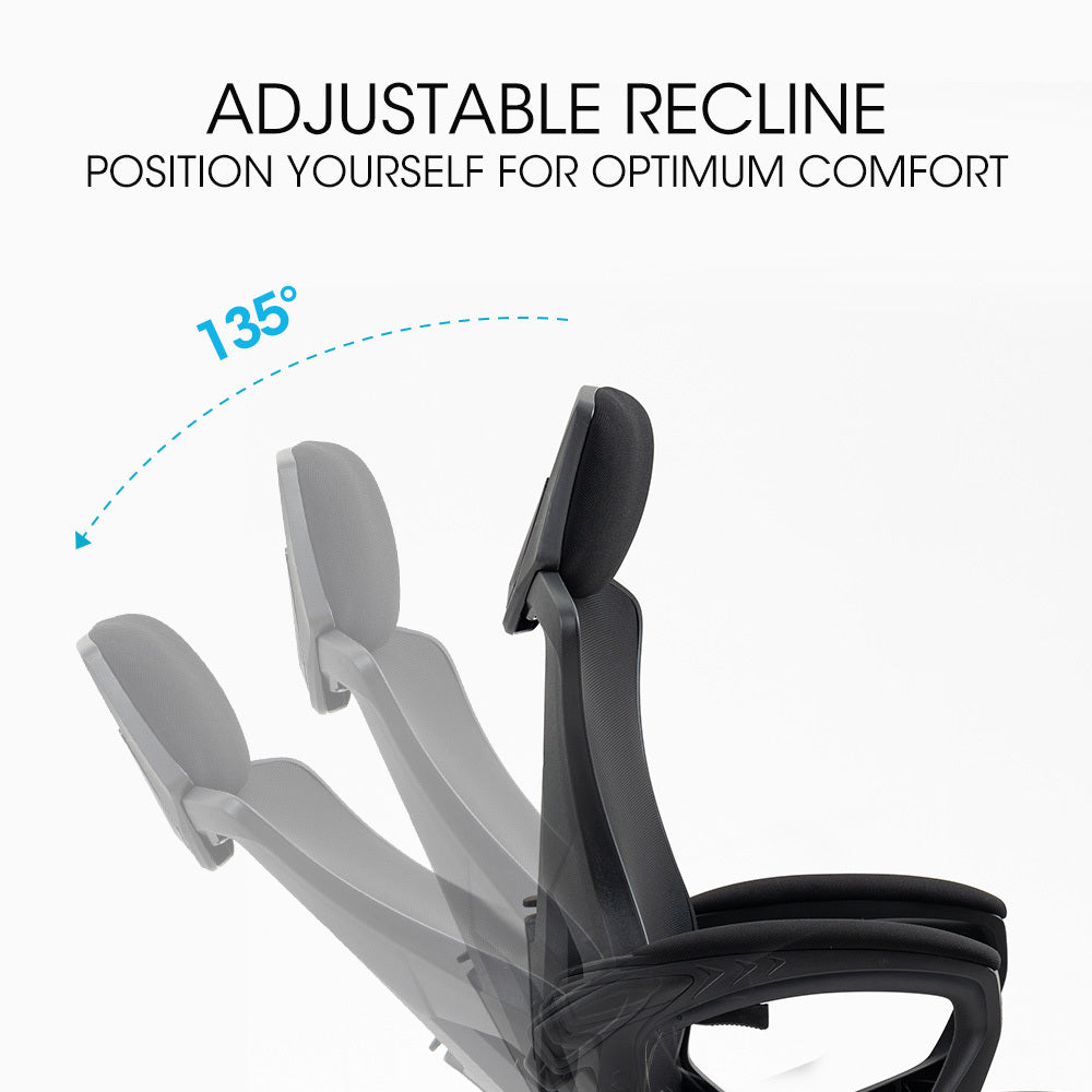 DSZ Product, feed-cond-new, feed-sl-DSZ Freight Payable, newFortia Ergonomic Office Desk Chair, Height Adjustable Lumbar Support, Mesh Fabric, Headrest, Black - Premium Furniture > Office > Office & Desk Chairs from Fortia ! Shop Online Buy Now at S & D's Value Store Family Business Best Customer ServiceDSZ Product, feed-cond-new, feed-sl-DSZ Freight Payable, new