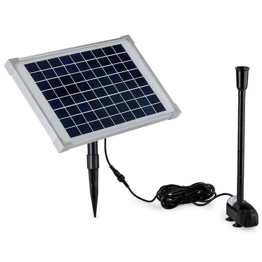 Protege 50W solar panel and submersible water pump kit for ponds, gardens, and DIY projects, affordable quality gardening solution.