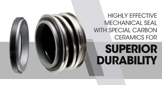 High-quality mechanical seal with carbon ceramics for superior durability and effectiveness.