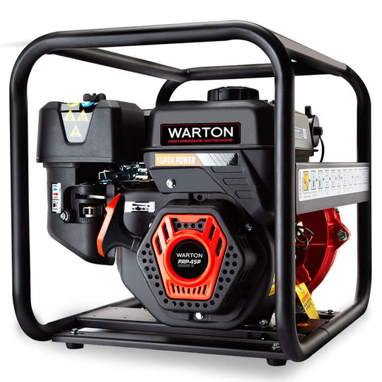 WARTON 8HP petrol water pump, perfect for fire fighting and irrigation, affordable tool for DIY enthusiasts.