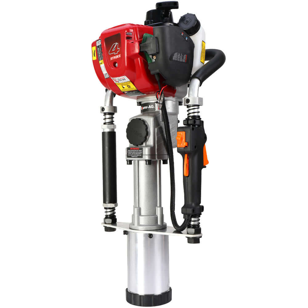 BAUMR-AG 38cc 4-Stroke Petrol Post Driver with carry case, ideal for DIY projects and affordable quality.