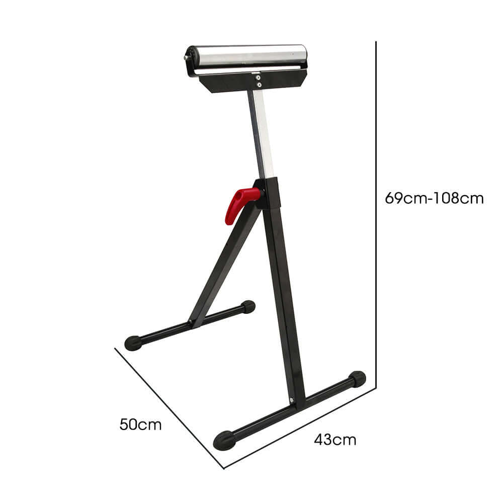 Baumr-AG height adjustable roller support stand with dimensions 69-108cm, high quality and affordable for DIY projects.