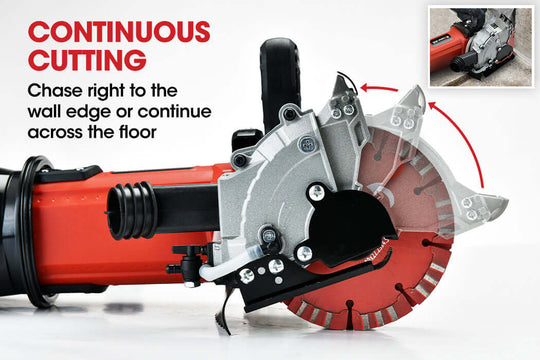 Baumr-AG Wall Chaser Machine with innovative design for continuous cutting of concrete and brick, ideal for DIY projects.