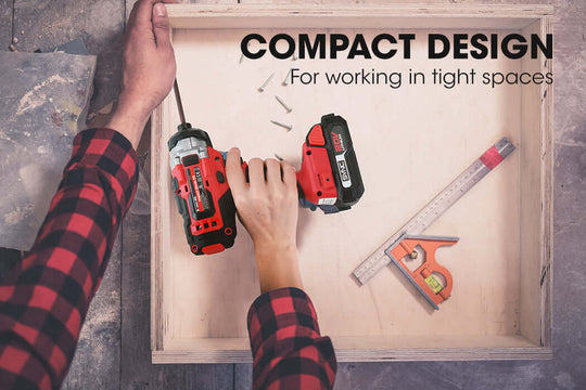 Compact design of the Baumr-AG impact driver, ideal for working in tight spaces during DIY projects.