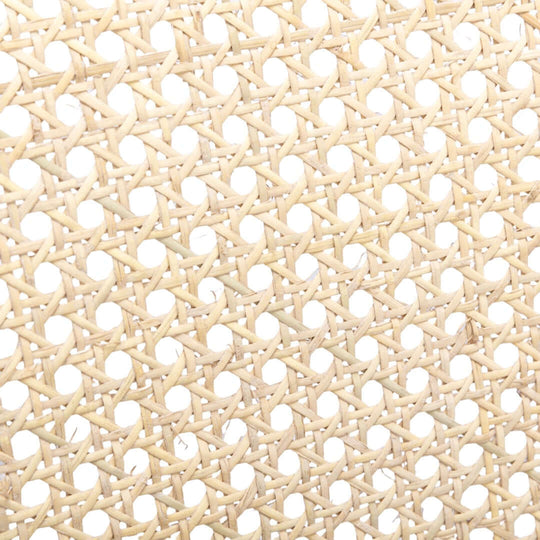 Close-up of beige rattan weave, showcasing intricate patterns perfect for affordable DIY decor projects.