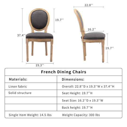 DSZ Product, feed-cond-new, feed-sl-DSZ Freight PayableAADEN 6x Linen Dining Chairs with Solid Wood Legs- Grey - Premium Furniture > Dining > Dining Set from Aaden ! Shop Online Buy Now at S & D's Value Store Family Business Best Customer ServiceDSZ Product, feed-cond-new, feed-sl-DSZ Freight Payable