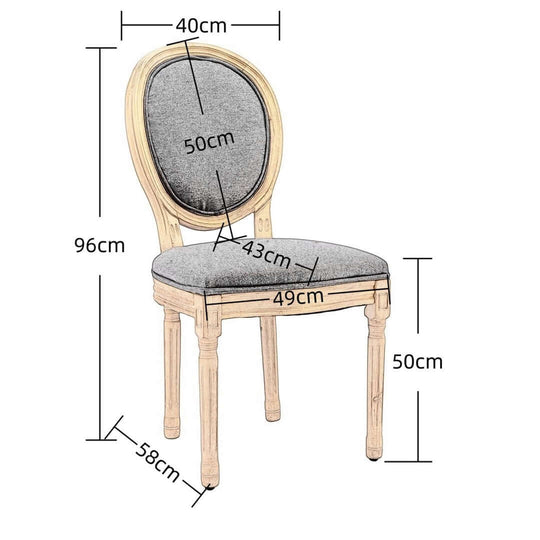 DSZ Product, feed-cond-new, feed-sl-DSZ Freight PayableAADEN 6x Linen Dining Chairs with Solid Wood Legs- Grey - Premium Furniture > Dining > Dining Set from Aaden ! Shop Online Buy Now at S & D's Value Store Family Business Best Customer ServiceDSZ Product, feed-cond-new, feed-sl-DSZ Freight Payable