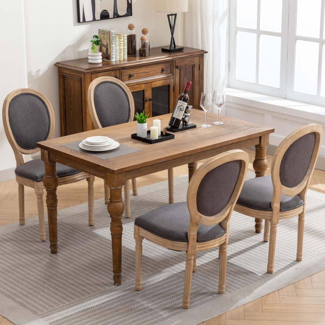 DSZ Product, feed-cond-new, feed-sl-DSZ Freight PayableAADEN 6x Linen Dining Chairs with Solid Wood Legs- Grey - Premium Furniture > Dining > Dining Set from Aaden ! Shop Online Buy Now at S & D's Value Store Family Business Best Customer ServiceDSZ Product, feed-cond-new, feed-sl-DSZ Freight Payable