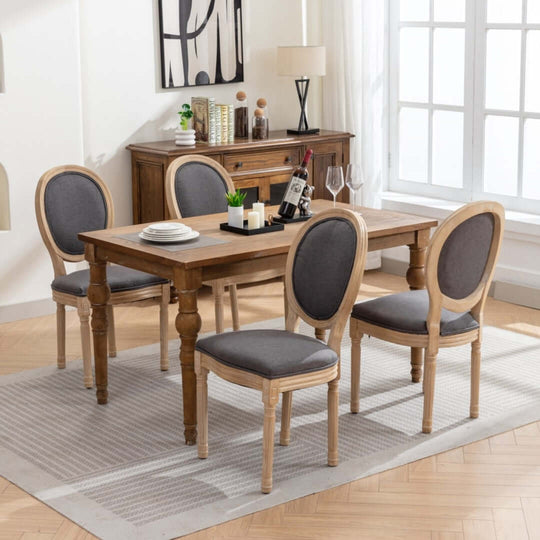 DSZ Product, feed-cond-new, feed-sl-DSZ Freight PayableAADEN 6x Linen Dining Chairs with Solid Wood Legs- Grey - Premium Furniture > Dining > Dining Set from Aaden ! Shop Online Buy Now at S & D's Value Store Family Business Best Customer ServiceDSZ Product, feed-cond-new, feed-sl-DSZ Freight Payable