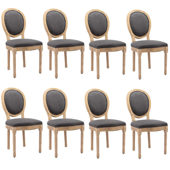 DSZ Product, feed-cond-new, feed-sl-DSZ Freight PayableAADEN 8x Linen Dining Chairs with Solid Wood Legs- Grey - Premium Furniture > Dining > Dining Set from Aaden ! Shop Online Buy Now at S & D's Value Store Family Business Best Customer ServiceDSZ Product, feed-cond-new, feed-sl-DSZ Freight Payable