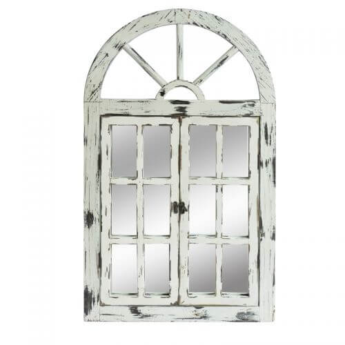 DSZ Product, feed-cond-new, feed-sl-DSZ Freight Payable, newRustic White Scarlett Window Mirror - Premium Home & Garden > Decor > Mirrors from Channel Enterprises ! Shop Online Buy Now at S & D's Value Store Family Business Best Customer ServiceDSZ Product, feed-cond-new, feed-sl-DSZ Freight Payable, new