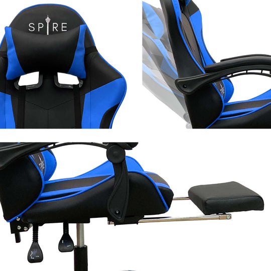 DSZ Product, feed-cond-new, feed-sl-DSZ Freight Payable, newIntex Spire Zinc Blue And Black Adjustable Gaming/Office Chair - Premium Furniture > Office > Office & Desk Chairs from Intex ! Shop Online Buy Now at S & D's Value Store Family Business Best Customer ServiceDSZ Product, feed-cond-new, feed-sl-DSZ Freight Payable, new