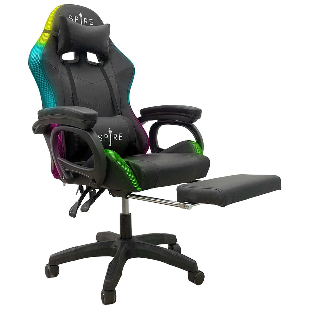 DSZ Product, feed-cond-new, feed-sl-DSZ Freight Payable, newIntex Spire Onyx Led Massage Gaming Chair - Black - Premium Furniture > Bar Stools & Chairs > Massage Chairs from Intex ! Shop Online Buy Now at S & D's Value Store Family Business Best Customer ServiceDSZ Product, feed-cond-new, feed-sl-DSZ Freight Payable, new