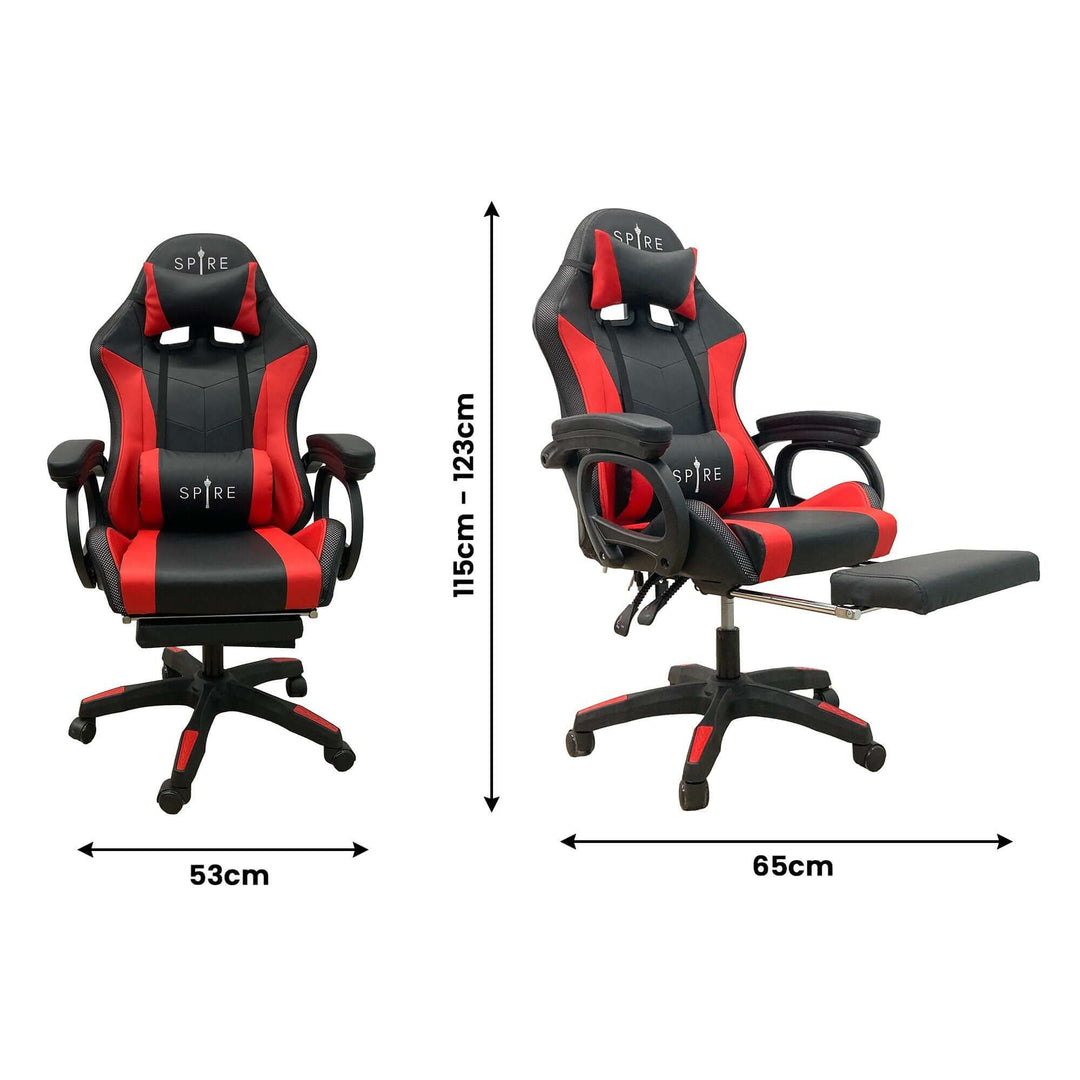 DSZ Product, feed-cond-new, feed-sl-DSZ Freight Payable, newIntex Spire Onyx Led Massage Gaming Chair - Red And Black - Premium Furniture > Bar Stools & Chairs > Massage Chairs from Intex ! Shop Online Buy Now at S & D's Value Store Family Business Best Customer ServiceDSZ Product, feed-cond-new, feed-sl-DSZ Freight Payable, new