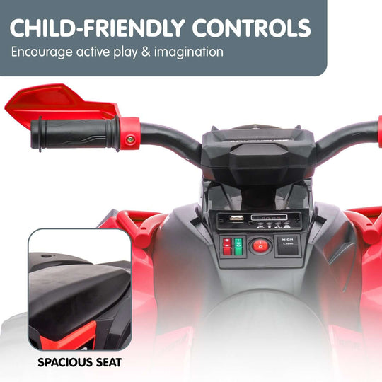 DSZ Product, feed-cond-new, feed-sl-DSZ Freight Payable, newKahuna Gts99 Kids Electric Ride On Quad Bike Toy Atv 50W - Red - Premium Baby & Kids > Ride On Cars, Go-karts & Bikes > Ride On Cars from Kahuna ! Shop Online Buy Now at S & D's Value Store Family Business Best Customer ServiceDSZ Product, feed-cond-new, feed-sl-DSZ Freight Payable, new