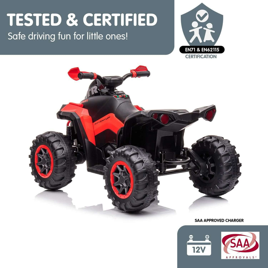 DSZ Product, feed-cond-new, feed-sl-DSZ Freight Payable, newKahuna Gts99 Kids Electric Ride On Quad Bike Toy Atv 50W - Red - Premium Baby & Kids > Ride On Cars, Go-karts & Bikes > Ride On Cars from Kahuna ! Shop Online Buy Now at S & D's Value Store Family Business Best Customer ServiceDSZ Product, feed-cond-new, feed-sl-DSZ Freight Payable, new