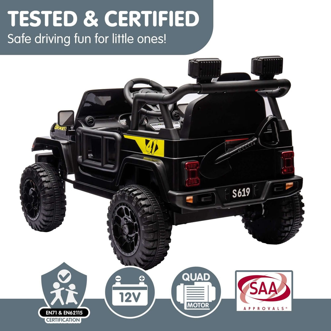 DSZ Product, feed-cond-new, feed-sl-DSZ Freight Payable, newKahuna S619 Gravity Kids Electric Ride On Car - Black - Premium Baby & Kids > Ride On Cars, Go-karts & Bikes > Ride On Cars from Kahuna ! Shop Online Buy Now at S & D's Value Store Family Business Best Customer ServiceDSZ Product, feed-cond-new, feed-sl-DSZ Freight Payable, new