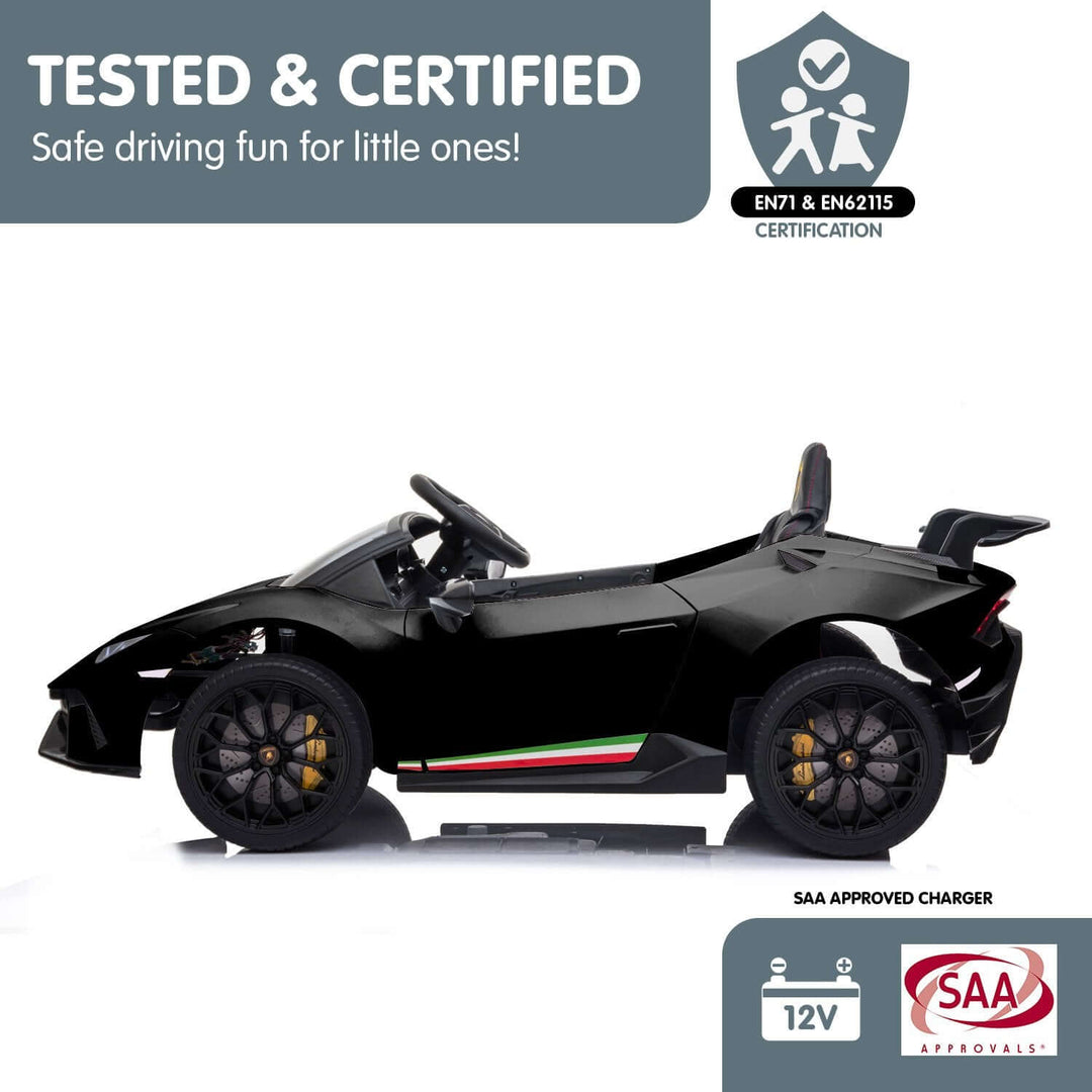 DSZ Product, feed-cond-new, feed-sl-DSZ Freight Payable, newKahuna Lamborghini Performante Kids Electric Ride On Car Remote Control - Black - Premium Baby & Kids > Ride On Cars, Go-karts & Bikes > Ride On Cars from Kahuna ! Shop Online Buy Now at S & D's Value Store Family Business Best Customer ServiceDSZ Product, feed-cond-new, feed-sl-DSZ Freight Payable, new