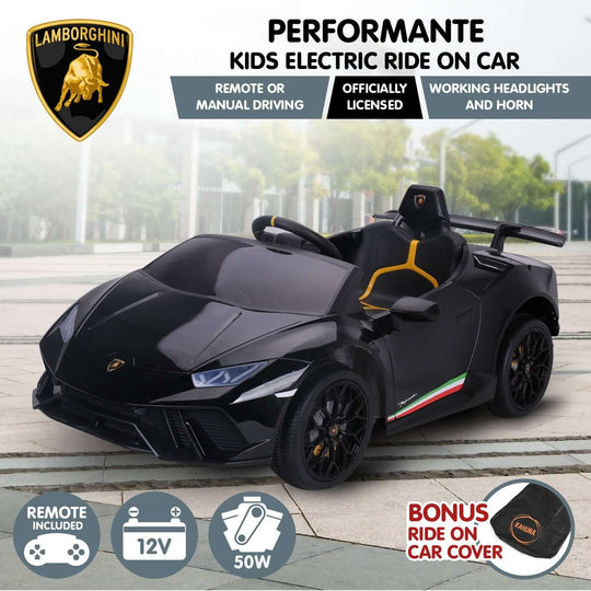 DSZ Product, feed-cond-new, feed-sl-DSZ Freight Payable, newKahuna Lamborghini Performante Kids Electric Ride On Car Remote Control - Black - Premium Baby & Kids > Ride On Cars, Go-karts & Bikes > Ride On Cars from Kahuna ! Shop Online Buy Now at S & D's Value Store Family Business Best Customer ServiceDSZ Product, feed-cond-new, feed-sl-DSZ Freight Payable, new