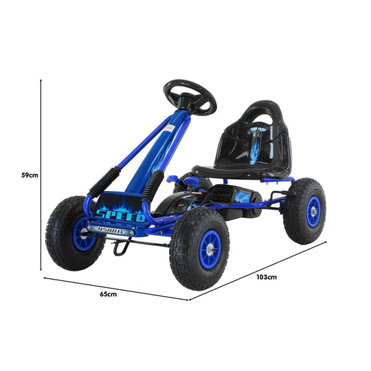 DSZ Product, feed-cond-new, feed-sl-DSZ Freight Payable, newKahuna G95 Kids Ride On Pedal Go Kart - Blue - Premium Baby & Kids > Ride On Cars, Go-karts & Bikes > Go-karts from Kahuna ! Shop Online Buy Now at S & D's Value Store Family Business Best Customer ServiceDSZ Product, feed-cond-new, feed-sl-DSZ Freight Payable, new