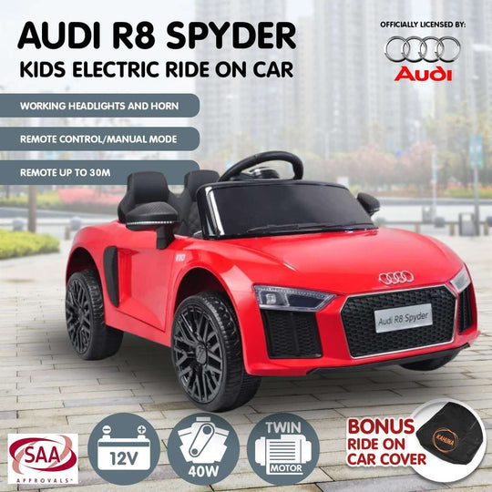 DSZ Product, feed-cond-new, feed-sl-DSZ Freight Payable, newKahuna R8 Spyder Audi Licensed Kids Electric Ride On Car Remote Control - Red - Premium Baby & Kids > Ride On Cars, Go-karts & Bikes > Ride On Cars from Kahuna ! Shop Online Buy Now at S & D's Value Store Family Business Best Customer ServiceDSZ Product, feed-cond-new, feed-sl-DSZ Freight Payable, new