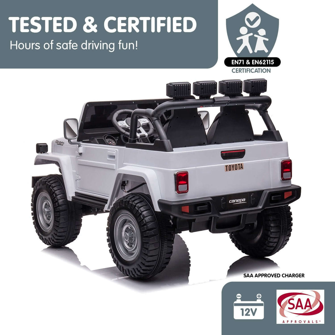 DSZ Product, feed-cond-new, feed-sl-DSZ Freight Payable, newKahuna Licensed Toyota Fj - 40 Kids Ride On Electric Toy Car 80W - White - Premium Baby & Kids > Ride On Cars, Go-karts & Bikes > Ride On Cars from Kahuna ! Shop Online Buy Now at S & D's Value Store Family Business Best Customer ServiceDSZ Product, feed-cond-new, feed-sl-DSZ Freight Payable, new