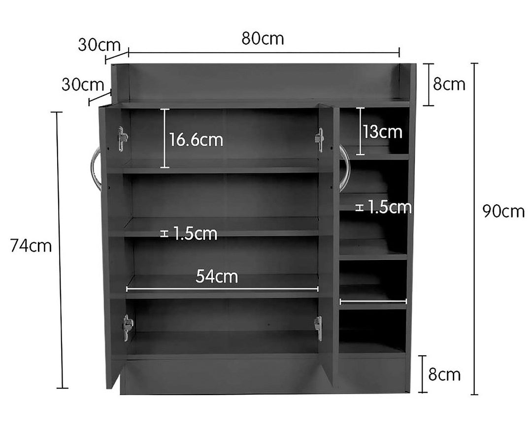 DSZ Product, feed-cond-new, feed-sl-DSZ Freight Payable, newSarantino New 21 Pairs Shoe Cabinet Rack Storage Organiser Shelf 2 Doors Cupboard Black - Premium Furniture > Living Room > Shoe Storage from Sarantino ! Shop Online Buy Now at S & D's Value Store Family Business Best Customer ServiceDSZ Product, feed-cond-new, feed-sl-DSZ Freight Payable, new