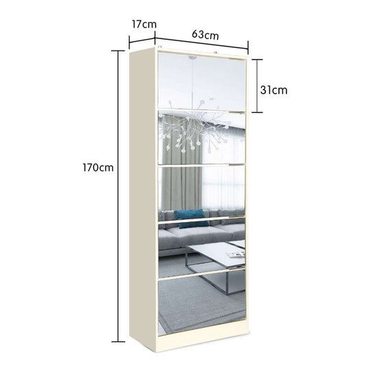 DSZ Product, feed-cond-new, feed-sl-DSZ Freight Payable, newSarantino Shoe Cabinet Rack Storage Cupboard Organiser Shelf 5 Drawers 170 X 63 X 17Cm - Premium Home & Garden > Storage > Clothing & Wardrobe Storage from Sarantino ! Shop Online Buy Now at S & D's Value Store Family Business Best Customer ServiceDSZ Product, feed-cond-new, feed-sl-DSZ Freight Payable, new