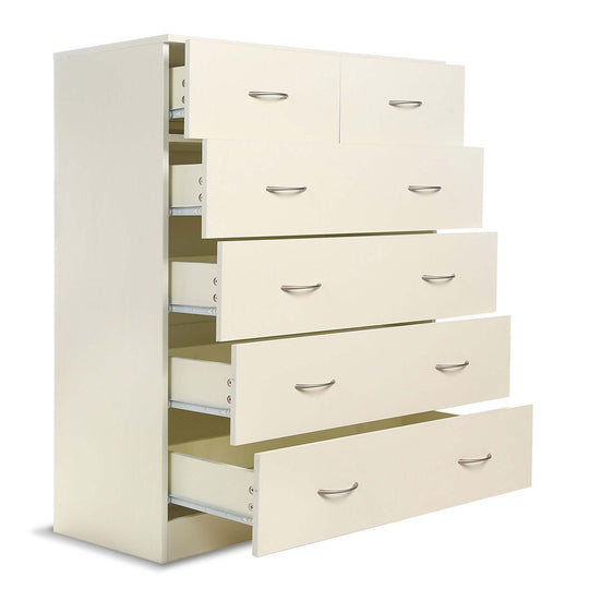 DSZ Product, feed-cond-new, feed-sl-DSZ Freight Payable, newSarantino Tallboy Dresser 6 Chest Of Drawers Cabinet 85 X 39.5 X 105 - White - Premium Home & Garden > Storage > Clothing & Wardrobe Storage from Sarantino ! Shop Online Buy Now at S & D's Value Store Family Business Best Customer ServiceDSZ Product, feed-cond-new, feed-sl-DSZ Freight Payable, new