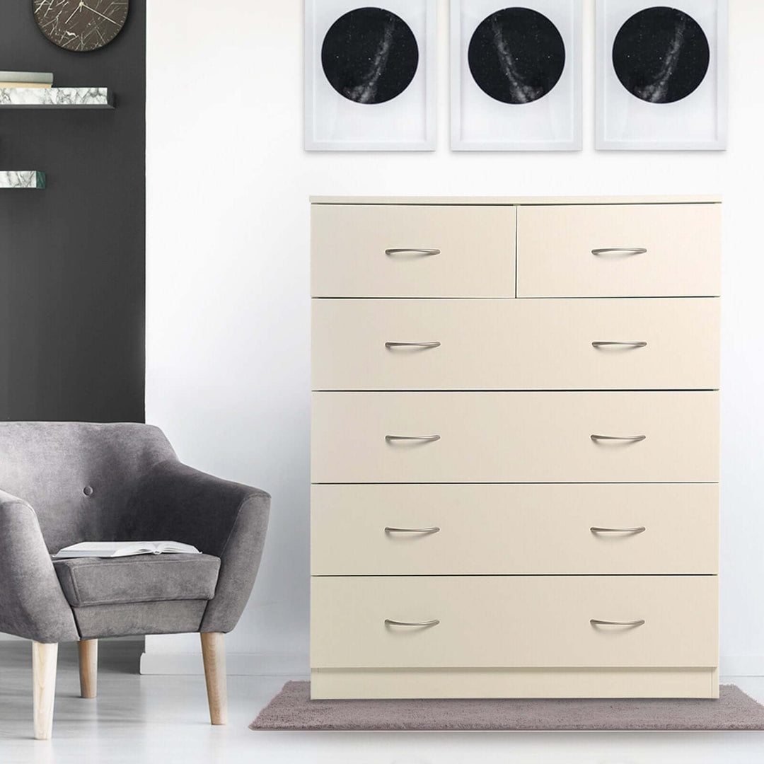 DSZ Product, feed-cond-new, feed-sl-DSZ Freight Payable, newSarantino Tallboy Dresser 6 Chest Of Drawers Cabinet 85 X 39.5 X 105 - White - Premium Home & Garden > Storage > Clothing & Wardrobe Storage from Sarantino ! Shop Online Buy Now at S & D's Value Store Family Business Best Customer ServiceDSZ Product, feed-cond-new, feed-sl-DSZ Freight Payable, new