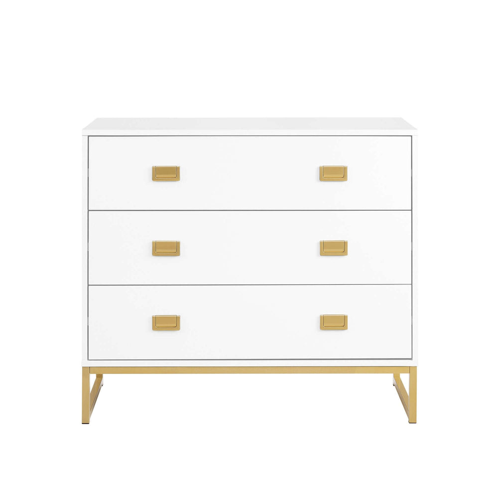 DSZ Product, feed-cond-new, feed-sl-DSZ Freight Payable, newSarantino Amara Chest Of Drawers Tallboy Dresser - White/Gold - Premium Home & Garden > Storage > Clothing & Wardrobe Storage from Sarantino ! Shop Online Buy Now at S & D's Value Store Family Business Best Customer ServiceDSZ Product, feed-cond-new, feed-sl-DSZ Freight Payable, new