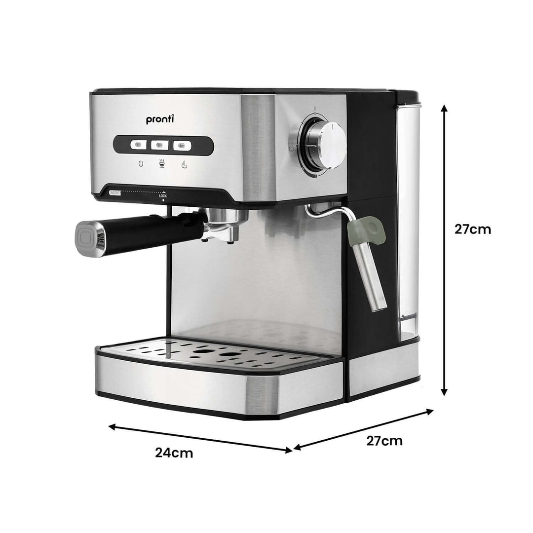 Pronti coffee machine from the Breakfast Set - 24x27x27cm dimensions, quality and affordable kitchen appliance for great morning brews