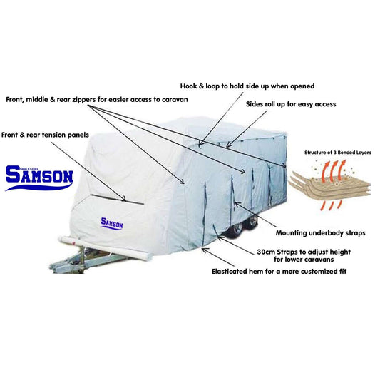 _label_, DSZ Product, feed-cond-new, feed-sl-free shipping, free-shipping, newSamson Heavy Duty Caravan Cover 16 - 18Ft - Premium Outdoor Recreation > Camping > Caravan Accessories from Samson ! Shop Online Buy Now at S & D's Value Store Family Business Best Customer Service_label_, DSZ Product, feed-cond-new, feed-sl-free shipping, free-shipping, new