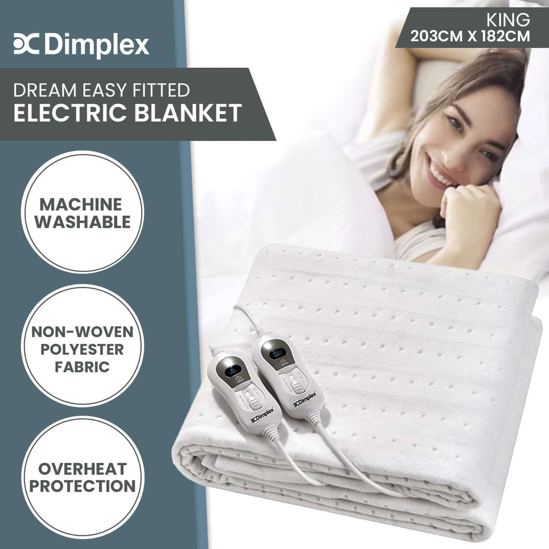 _label_, DSZ Product, feed-cond-new, feed-sl-free shipping, free-shippingDimplex Dream Easy Fitted King - Size Electric Blanket - Premium Home & Garden > Bedding > Blankets & Throws from Dimplex ! Shop Online Buy Now at S & D's Value Store Family Business Best Customer Service_label_, DSZ Product, feed-cond-new, feed-sl-free shipping, free-shipping