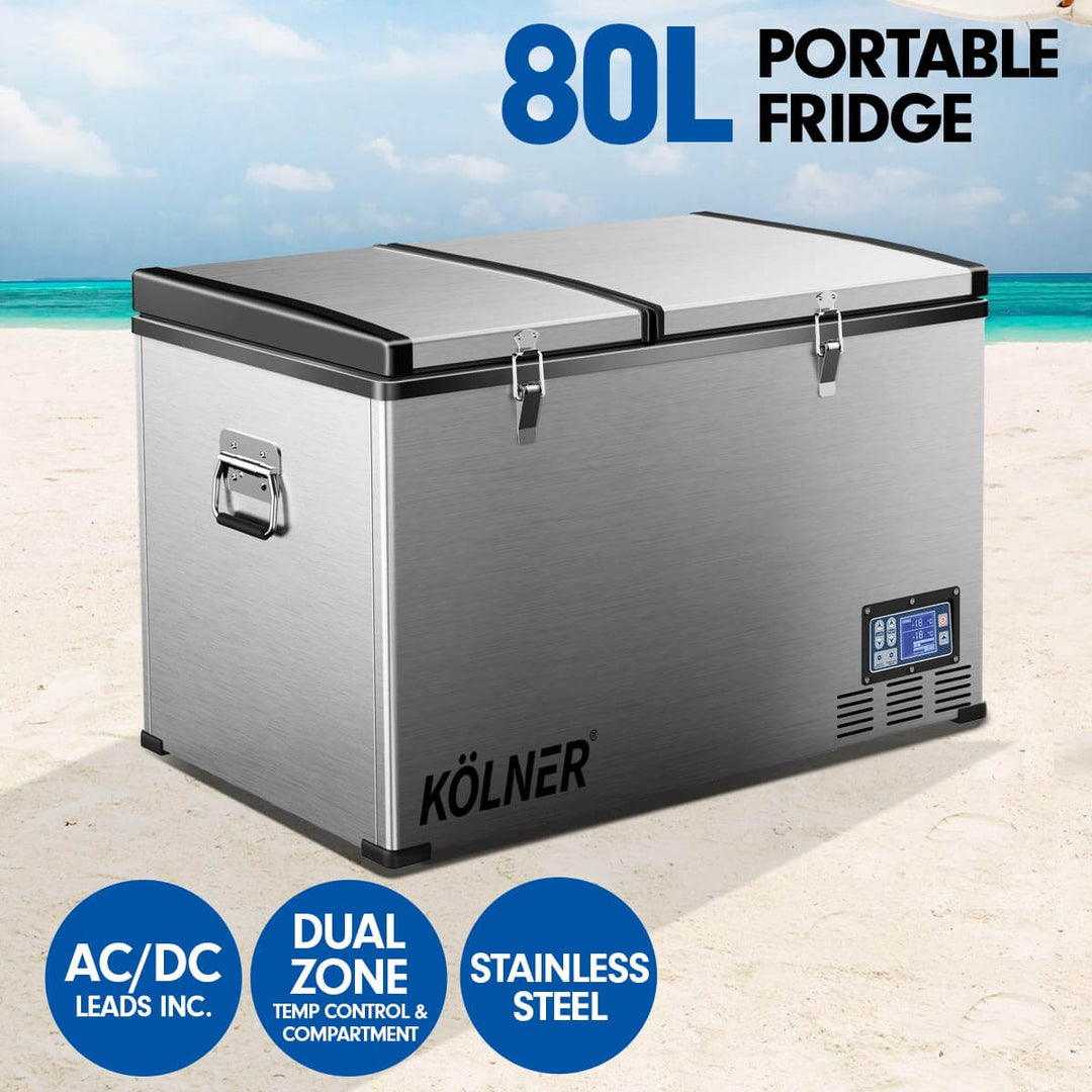 DSZ Product, feed-cond-new, feed-sl-DSZ Freight Payable, newKolner 80L Portable Fridge Cooler Freezer Camping Car Travel Refrigerator - Premium Outdoor Recreation > Camping > Camping Appliances from Kolner ! Shop Online Buy Now at S & D's Value Store Family Business Best Customer ServiceDSZ Product, feed-cond-new, feed-sl-DSZ Freight Payable, new