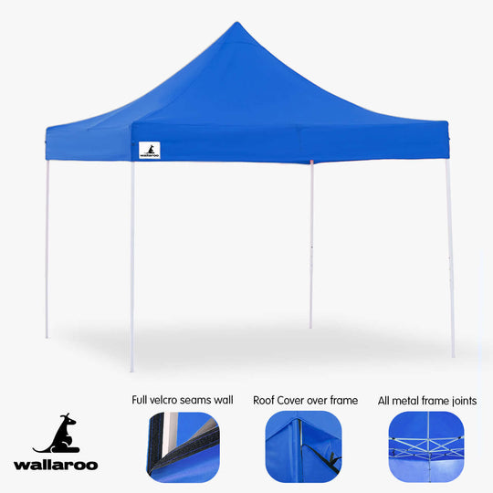 DSZ Product, feed-cond-new, feed-sl-DSZ Freight Payable, newWallaroo Gazebo Tent Marquee 3 X 3 Popup Outdoor -  Blue - Premium Home & Garden > Shading > Canopies & Gazebos from Wallaroo ! Shop Online Buy Now at S & D's Value Store Family Business Best Customer ServiceDSZ Product, feed-cond-new, feed-sl-DSZ Freight Payable, new