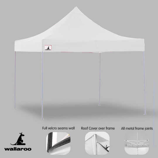 DSZ Product, feed-cond-new, feed-sl-DSZ Freight Payable, newWallaroo Gazebo Tent Marquee 3 X 3 Popup Outdoor Wallaroo White - Premium Home & Garden > Shading > Canopies & Gazebos from Wallaroo ! Shop Online Buy Now at S & D's Value Store Family Business Best Customer ServiceDSZ Product, feed-cond-new, feed-sl-DSZ Freight Payable, new