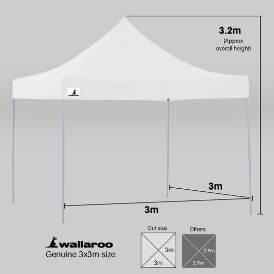 DSZ Product, feed-cond-new, feed-sl-DSZ Freight Payable, newWallaroo Gazebo Tent Marquee 3 X 3 Popup Outdoor Wallaroo White - Premium Home & Garden > Shading > Canopies & Gazebos from Wallaroo ! Shop Online Buy Now at S & D's Value Store Family Business Best Customer ServiceDSZ Product, feed-cond-new, feed-sl-DSZ Freight Payable, new