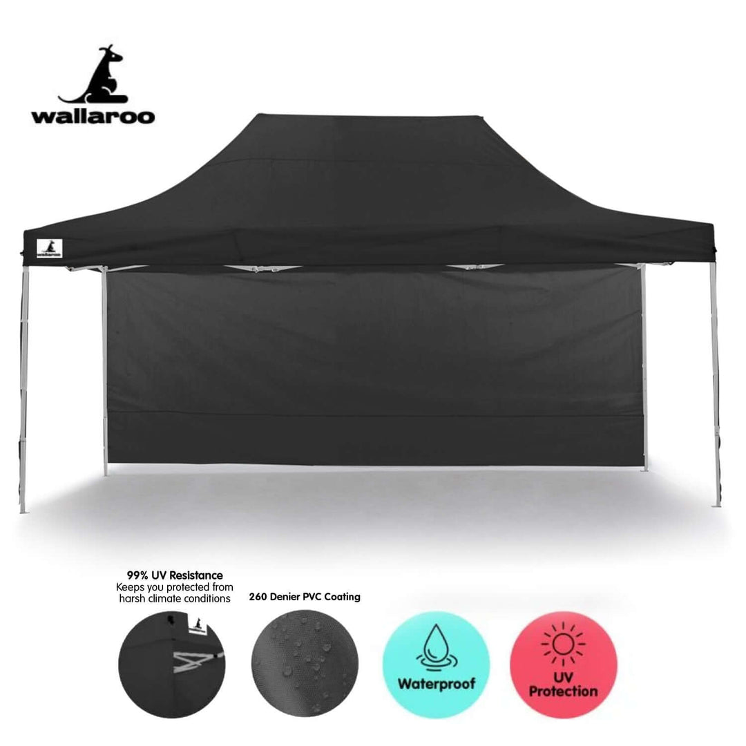 DSZ Product, feed-cond-new, feed-sl-DSZ Freight Payable, newWallaroo Gazebo Tent Marquee 3 X 4.5M Popup Outdoor Black - Premium Home & Garden > Shading > Canopies & Gazebos from Wallaroo ! Shop Online Buy Now at S & D's Value Store Family Business Best Customer ServiceDSZ Product, feed-cond-new, feed-sl-DSZ Freight Payable, new