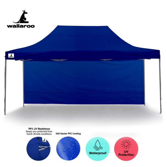 DSZ Product, feed-cond-new, feed-sl-DSZ Freight Payable, newWallaroo Gazebo Tent Marquee 3 X 4.5M Popup Outdoor  Blue - Premium Home & Garden > Shading > Canopies & Gazebos from Wallaroo ! Shop Online Buy Now at S & D's Value Store Family Business Best Customer ServiceDSZ Product, feed-cond-new, feed-sl-DSZ Freight Payable, new