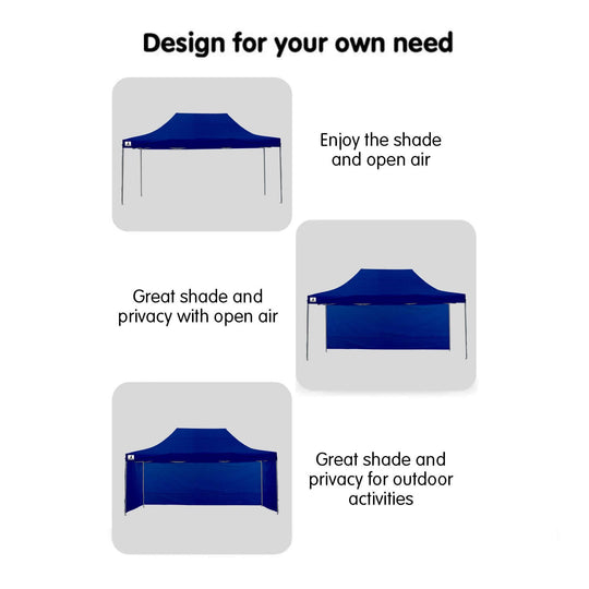 DSZ Product, feed-cond-new, feed-sl-DSZ Freight Payable, newWallaroo Gazebo Tent Marquee 3 X 4.5M Popup Outdoor  Blue - Premium Home & Garden > Shading > Canopies & Gazebos from Wallaroo ! Shop Online Buy Now at S & D's Value Store Family Business Best Customer ServiceDSZ Product, feed-cond-new, feed-sl-DSZ Freight Payable, new