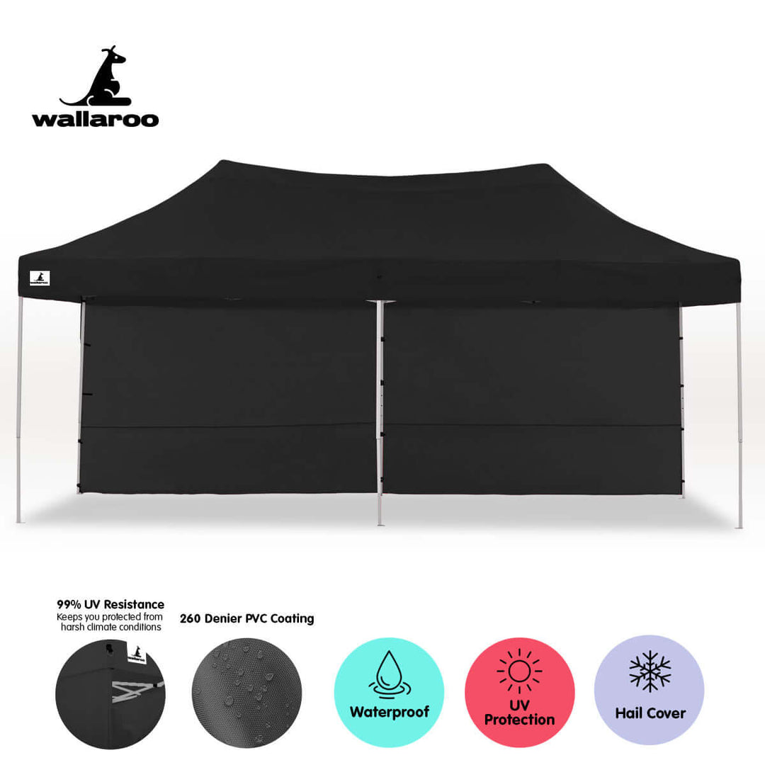 DSZ Product, feed-cond-new, feed-sl-DSZ Freight Payable, newWallaroo Gazebo Tent Marquee 3 X 6M Popup Outdoor Wallaroo Black - Premium Home & Garden > Shading > Canopies & Gazebos from Wallaroo ! Shop Online Buy Now at S & D's Value Store Family Business Best Customer ServiceDSZ Product, feed-cond-new, feed-sl-DSZ Freight Payable, new