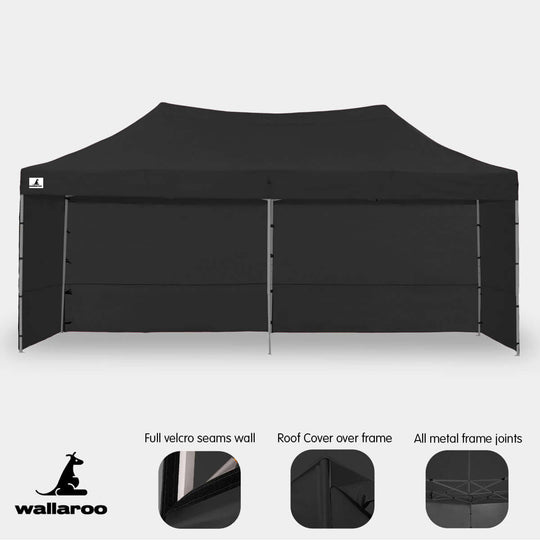 DSZ Product, feed-cond-new, feed-sl-DSZ Freight Payable, newWallaroo Gazebo Tent Marquee 3 X 6M Popup Outdoor Wallaroo Black - Premium Home & Garden > Shading > Canopies & Gazebos from Wallaroo ! Shop Online Buy Now at S & D's Value Store Family Business Best Customer ServiceDSZ Product, feed-cond-new, feed-sl-DSZ Freight Payable, new