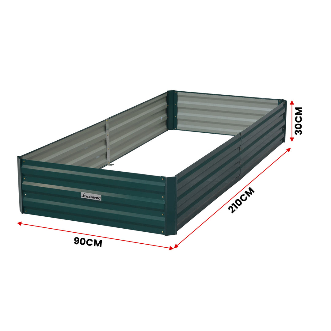 DSZ Product, feed-cond-new, feed-sl-DSZ Freight Payable, newWallaroo Garden Bed 210 X 90 X 30Cm Galvanized Steel - Green - Premium Furniture > Bedroom > Beds & Bed Frames from Wallaroo ! Shop Online Buy Now at S & D's Value Store Family Business Best Customer ServiceDSZ Product, feed-cond-new, feed-sl-DSZ Freight Payable, new