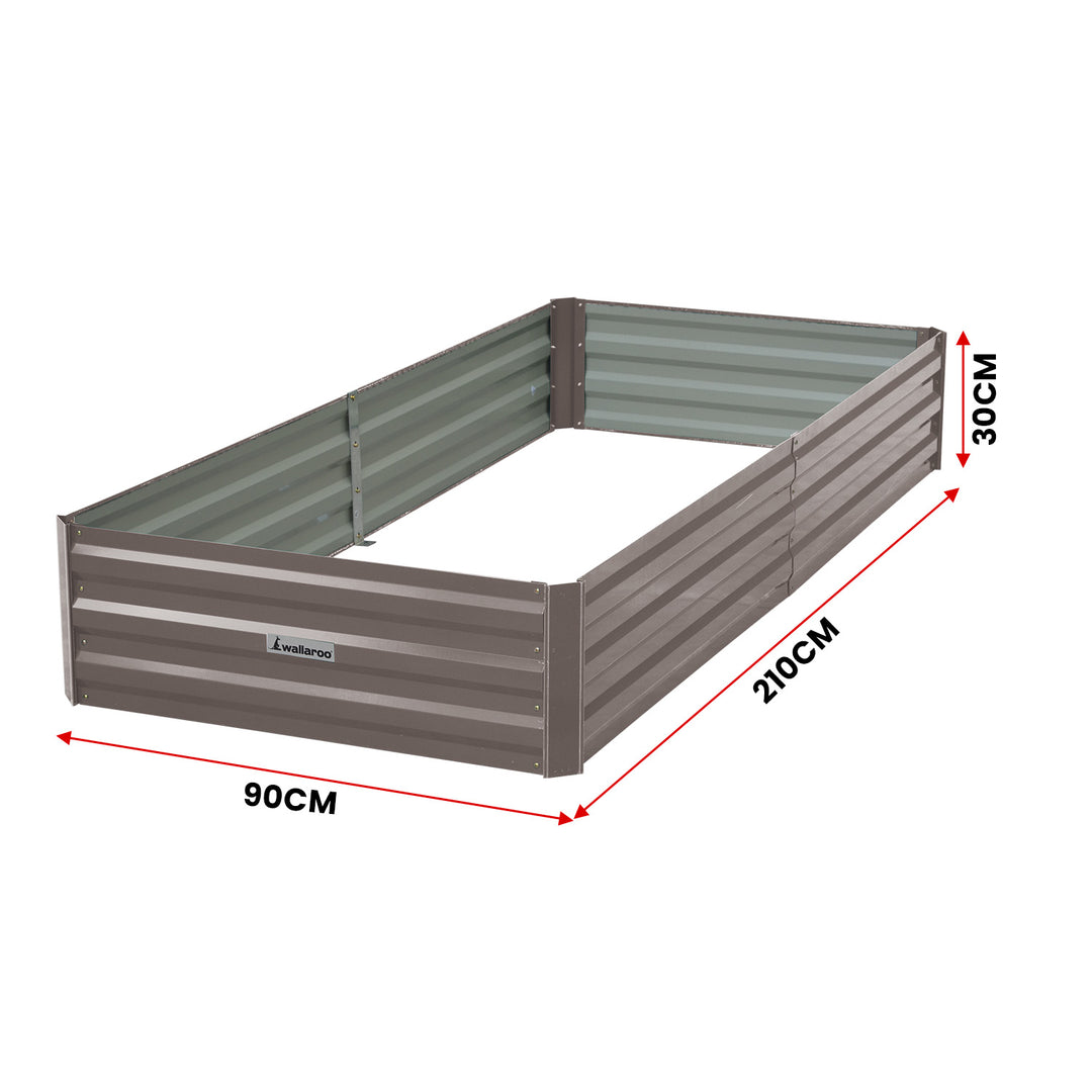 DSZ Product, feed-cond-new, feed-sl-DSZ Freight Payable, newWallaroo Garden Bed 210 X 90 X 30Cm Galvanized Steel - Grey - Premium Furniture > Bedroom > Beds & Bed Frames from Wallaroo ! Shop Online Buy Now at S & D's Value Store Family Business Best Customer ServiceDSZ Product, feed-cond-new, feed-sl-DSZ Freight Payable, new