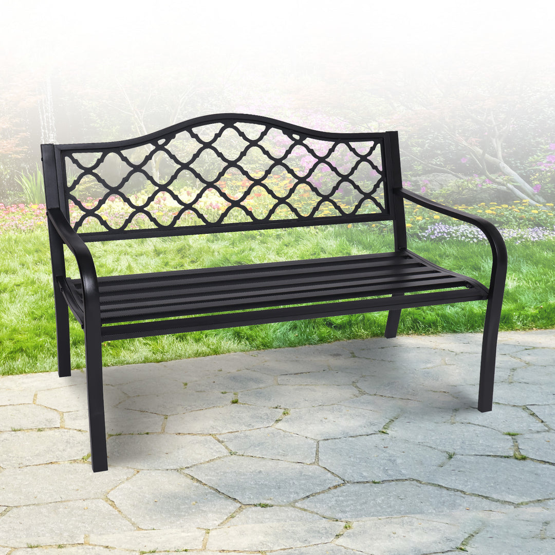 DSZ Product, feed-cond-new, feed-sl-DSZ Freight Payable, newWallaroo Steel Outdoor Garden Bench - Elegant - Premium Furniture > Outdoor > Outdoor Benches from Wallaroo ! Shop Online Buy Now at S & D's Value Store Family Business Best Customer ServiceDSZ Product, feed-cond-new, feed-sl-DSZ Freight Payable, new